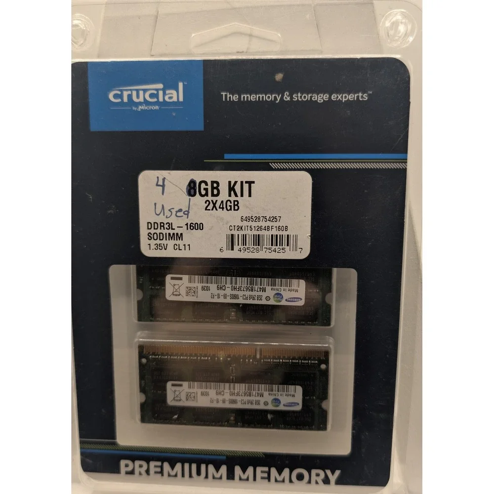 Samsung RAM 4GB (2x2GB) Laptop Memory DDR3 PC3-10600S M471B5673FH0-CH9 SODIMM